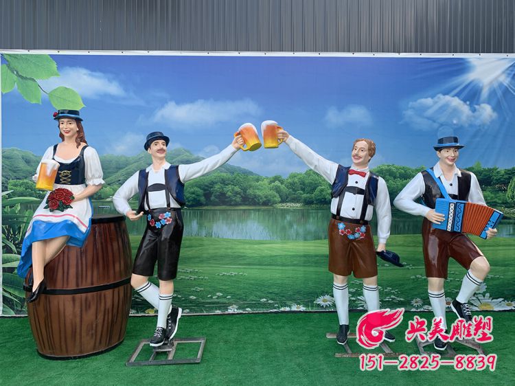 啤啤酒情景雕塑-飯店酒吧玻璃鋼喝酒人物裝飾擺件圖片 啤啤酒情景雕塑-飯店酒吧玻璃鋼喝酒人物裝飾擺件圖片