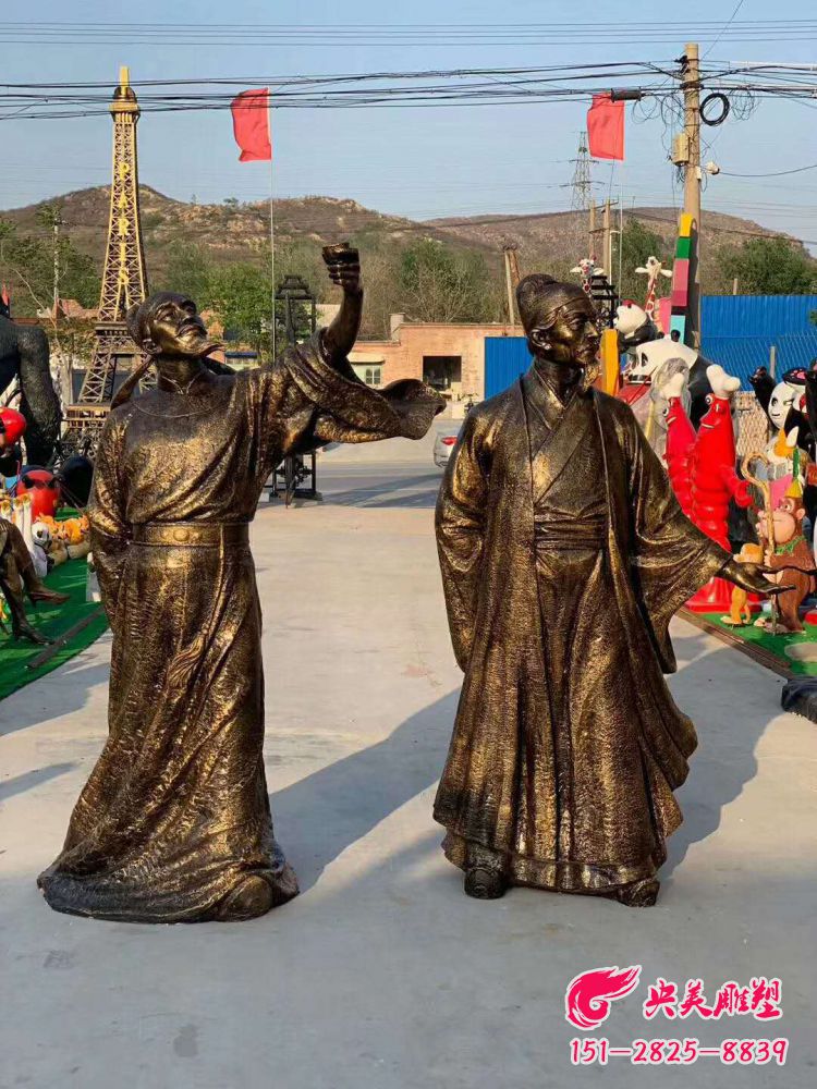 李白杜甫雕塑-玻璃鋼歷史名人古代著名詩人李白杜甫雕像圖片 李白杜甫雕塑-玻璃鋼歷史名人古代著名詩人李白杜甫雕像圖片