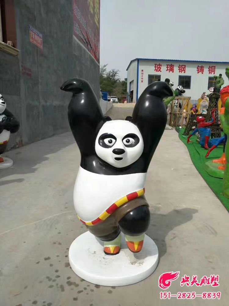 功夫熊貓卡通動(dòng)漫人物雕塑圖片 功夫熊貓卡通動(dòng)漫人物雕塑圖片
