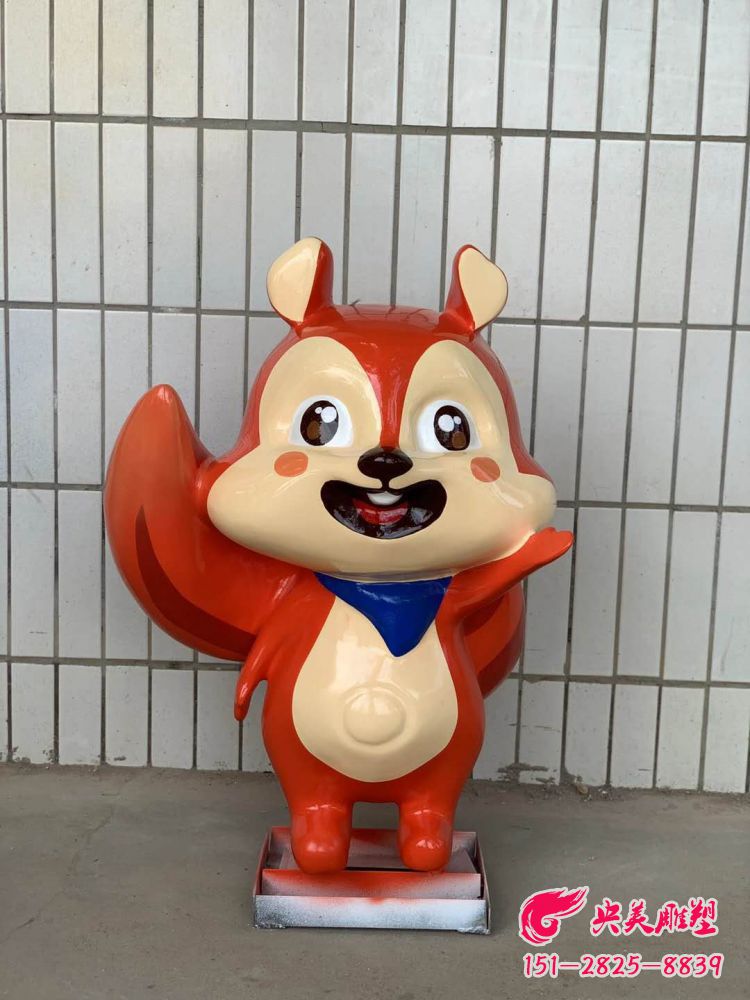 卡通松鼠雕塑-玻璃鋼卡通動物雕塑之松鼠圖片 卡通松鼠雕塑-玻璃鋼卡通動物雕塑之松鼠圖片