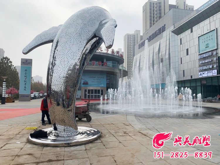 不銹鋼海豚雕塑-城市廣場創(chuàng)意海豚景觀動物雕塑圖片 不銹鋼海豚雕塑-城市廣場創(chuàng)意海豚景觀動物雕塑圖片