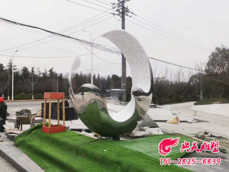 不銹鋼浪花雕塑-創意抽象球形浪花景觀雕塑圖片 不銹鋼浪花雕塑-創意抽象球形浪花景觀雕塑圖片