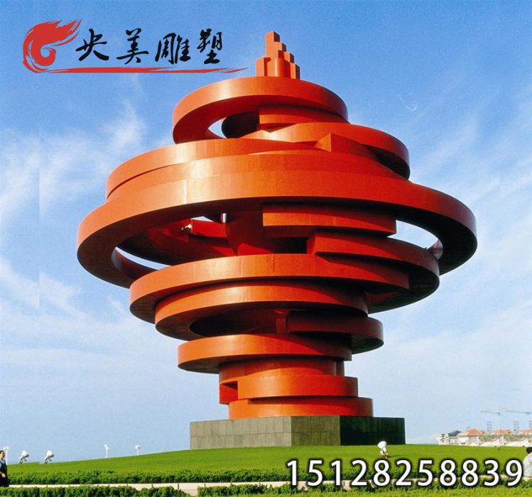 不銹鋼抽象雕塑-大型城市園林景觀廣場標志性雕塑圖片 不銹鋼抽象雕塑-大型城市園林景觀廣場標志性雕塑圖片