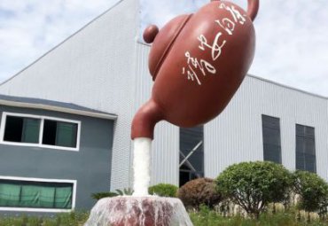 玻璃鋼天壺雕塑-庭院廣場園林景觀大型天壺流水擺件