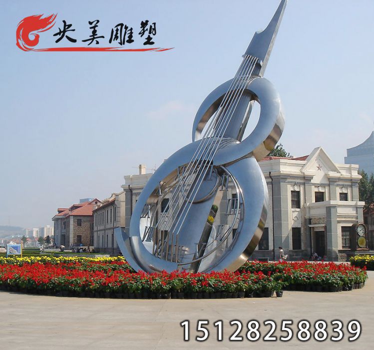 不銹鋼大提琴雕塑-城市戶外廣場音樂學院標志性雕塑圖片 不銹鋼大提琴雕塑-城市戶外廣場音樂學院標志性雕塑圖片