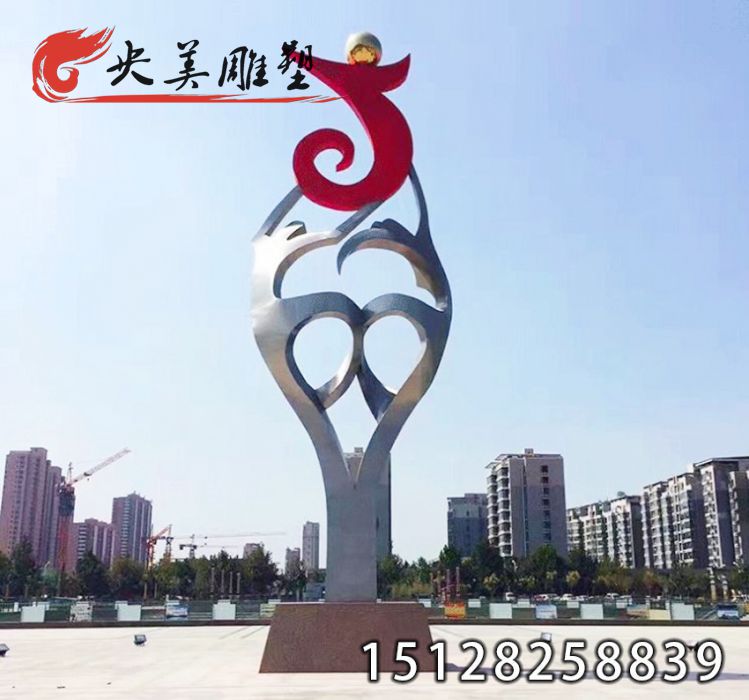 不銹鋼抽象雕塑-大型城市廣場標志性園林景觀圖片 不銹鋼抽象雕塑-大型城市廣場標志性園林景觀圖片