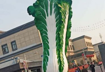 仿真大白菜-農業生態園采摘園廣場玻璃鋼蔬菜大白菜雕塑