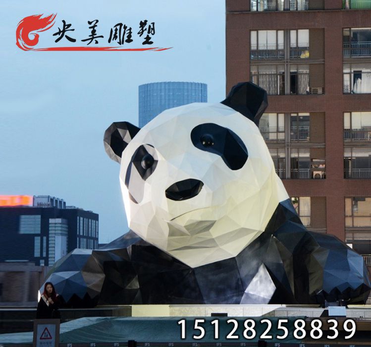 不銹鋼幾何爬墻熊雕塑-商場地產售樓處門頭裝飾幾何熊圖片 不銹鋼幾何爬墻熊雕塑-商場地產售樓處門頭裝飾幾何熊圖片