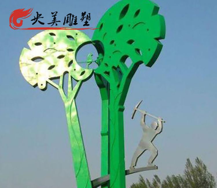 廣場不銹鋼抽象樹雕塑圖片 廣場不銹鋼抽象樹雕塑圖片