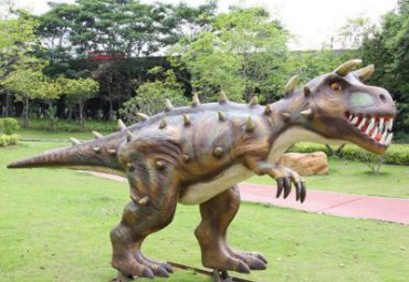 動物園仿真玻璃鋼恐龍雕塑