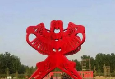 園林不銹鋼鏤空風箏雕塑