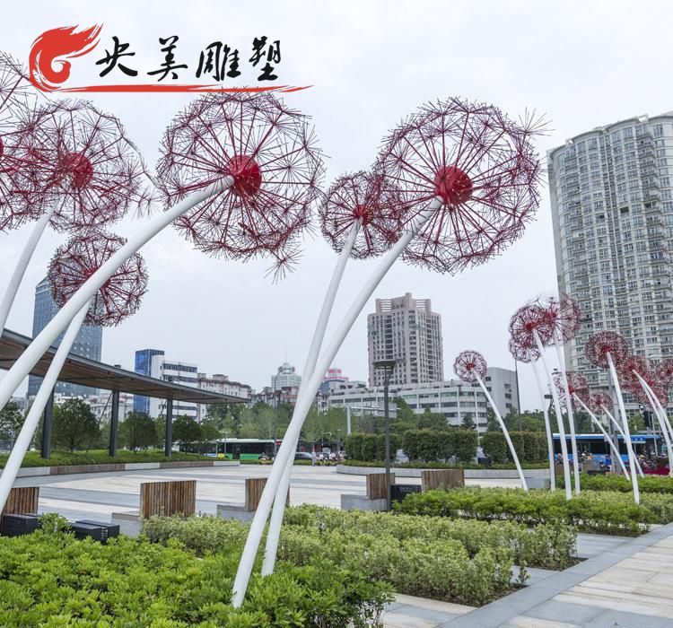 公園不銹鋼蒲公英雕塑圖片 公園不銹鋼蒲公英雕塑圖片