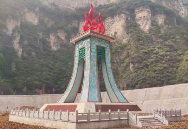 園林擺放不銹鋼抽象火焰雕塑