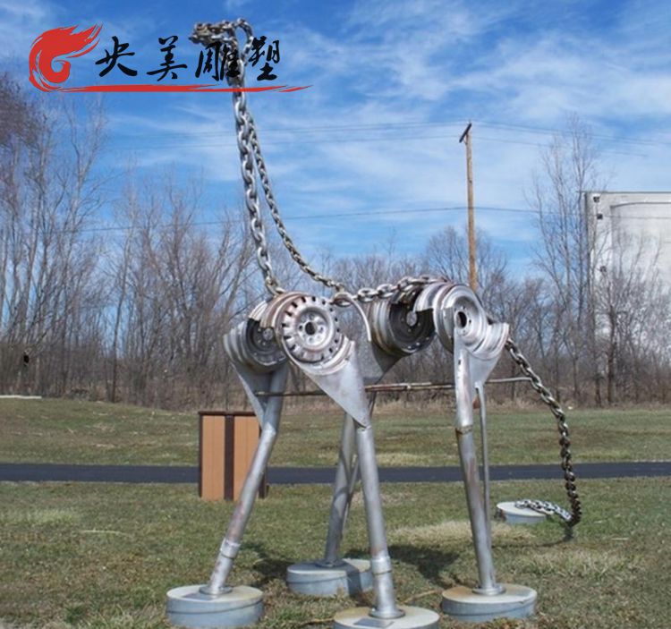 廣場不銹鋼抽象恐龍雕塑圖片 廣場不銹鋼抽象恐龍雕塑圖片