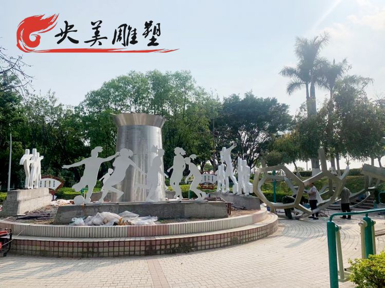 公園不銹鋼運動抽象剪影人物雕塑圖片 公園不銹鋼運動抽象剪影人物雕塑圖片