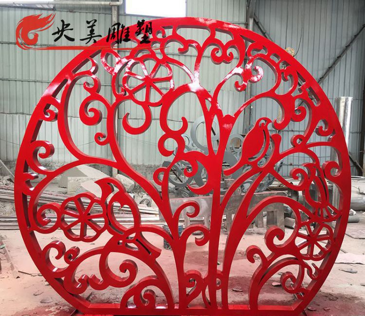 公園擺放不銹鋼鏤空剪影窗花雕塑圖片 公園擺放不銹鋼鏤空剪影窗花雕塑圖片