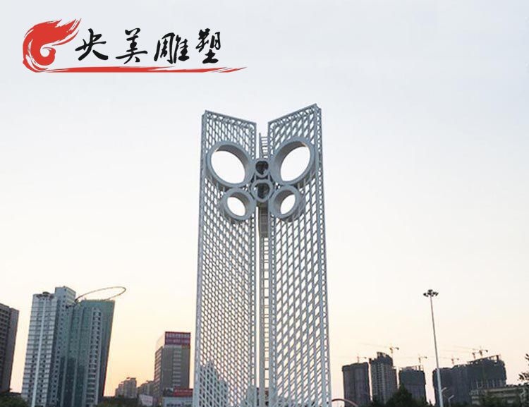 廣場擺放不銹鋼鏤空景觀雕塑圖片 廣場擺放不銹鋼鏤空景觀雕塑圖片
