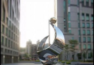 不銹鋼公園抽象藝術造型景觀雕塑