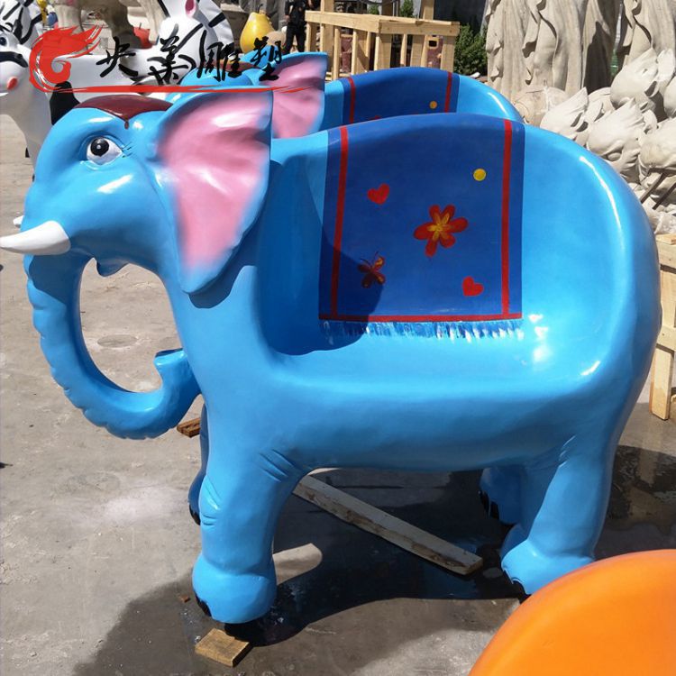 卡通休閑座椅抽象動物大象座椅雕塑圖片 卡通休閑座椅抽象動物大象座椅雕塑圖片