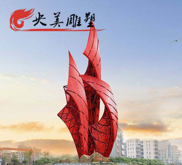 大型不銹鋼創意船帆景觀標識雕塑廣場擺件圖片 大型不銹鋼創意船帆景觀標識雕塑廣場擺件圖片