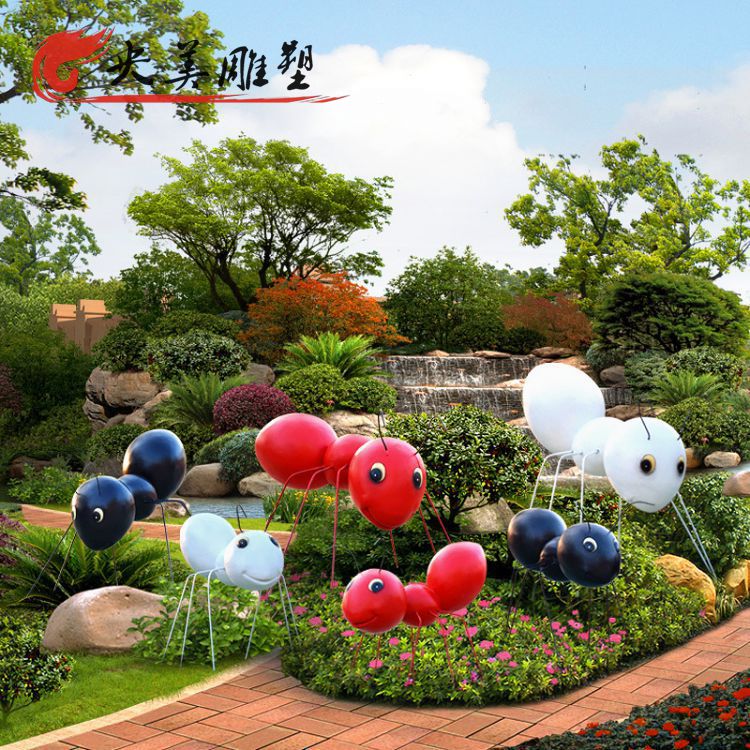 園林公園不銹鋼昆蟲景觀螞蟻雕塑圖片 園林公園不銹鋼昆蟲景觀螞蟻雕塑圖片