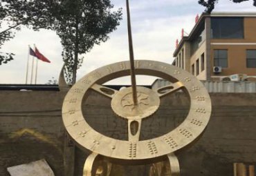 廣場古代計時器不銹鋼日晷雕塑