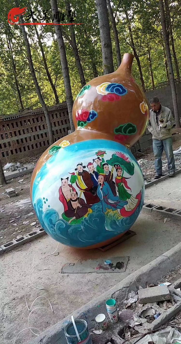 景區(qū)景點玻璃鋼彩繪創(chuàng)意葫蘆雕塑圖片 景區(qū)景點玻璃鋼彩繪創(chuàng)意葫蘆雕塑圖片