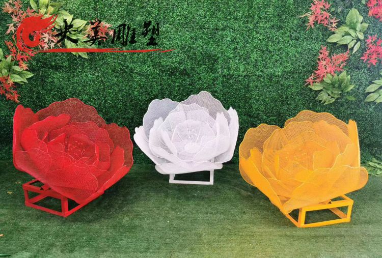 戶外園林不銹鋼創(chuàng)意金屬網(wǎng)格抽象花朵裝飾擺件圖片 戶外園林不銹鋼創(chuàng)意金屬網(wǎng)格抽象花朵裝飾擺件圖片