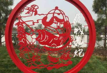 園林剪紙工藝不銹鋼創意剪影雕塑