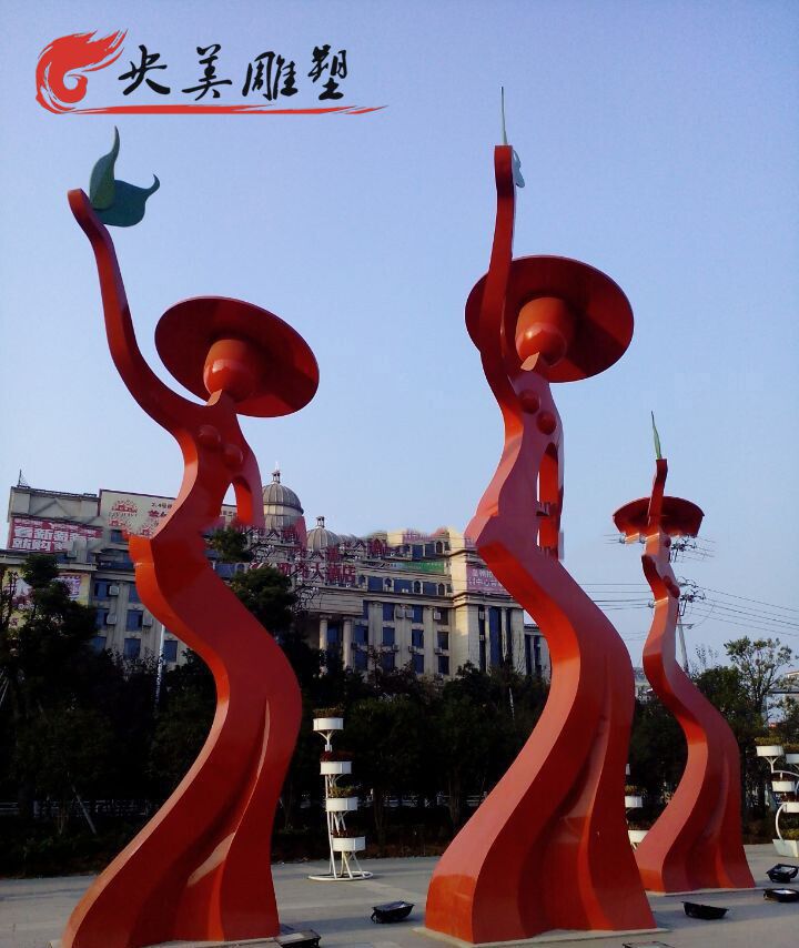 城市廣場擺放不銹鋼抽象舞蹈人物雕塑圖片 城市廣場擺放不銹鋼抽象舞蹈人物雕塑圖片