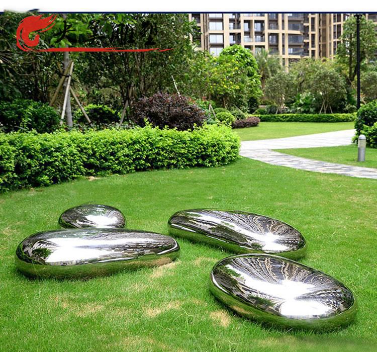 草坪綠地304不銹鋼異性石頭裝飾擺件鵝卵石雕塑圖片 草坪綠地304不銹鋼異性石頭裝飾擺件鵝卵石雕塑圖片