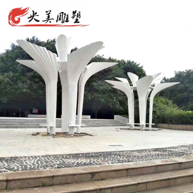 園林廣場不銹鋼創意景觀抽象植物雕塑圖片 園林廣場不銹鋼創意景觀抽象植物雕塑圖片