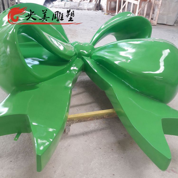 游樂場店鋪美陳裝飾擺件玻璃鋼綠色蝴蝶結雕塑圖片 游樂場店鋪美陳裝飾擺件玻璃鋼綠色蝴蝶結雕塑圖片