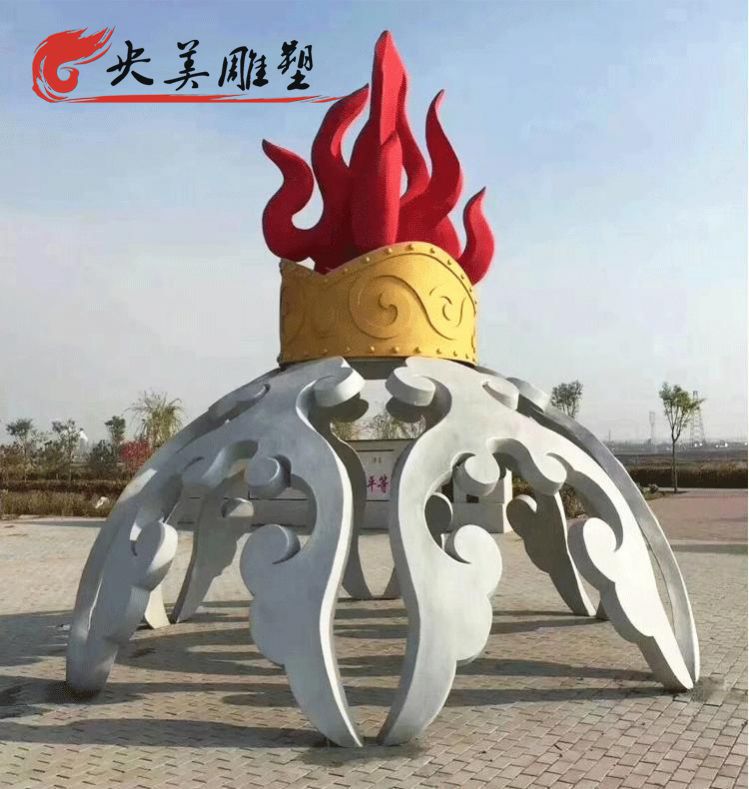 廣場擺放創意不銹鋼火苗景觀雕塑圖片 廣場擺放創意不銹鋼火苗景觀雕塑圖片