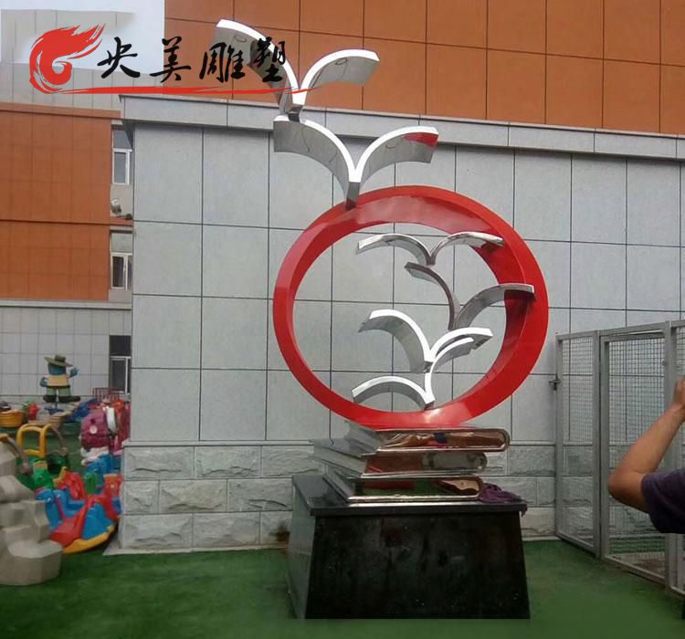 校園廣場不銹鋼創意圓環放飛的書籍雕塑圖片 校園廣場不銹鋼創意圓環放飛的書籍雕塑圖片