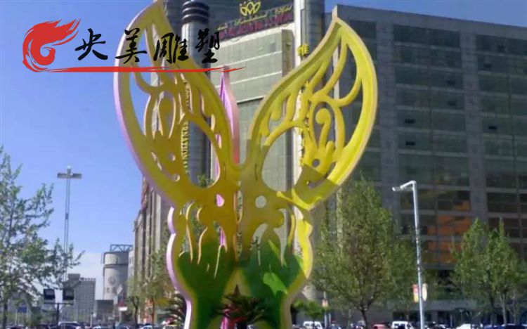 大型不銹鋼鏤空蝴蝶城市廣場地標景觀雕塑圖片 大型不銹鋼鏤空蝴蝶城市廣場地標景觀雕塑圖片