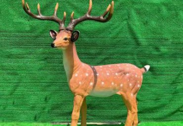 公園園林玻璃鋼仿真動物景觀梅花鹿雕塑