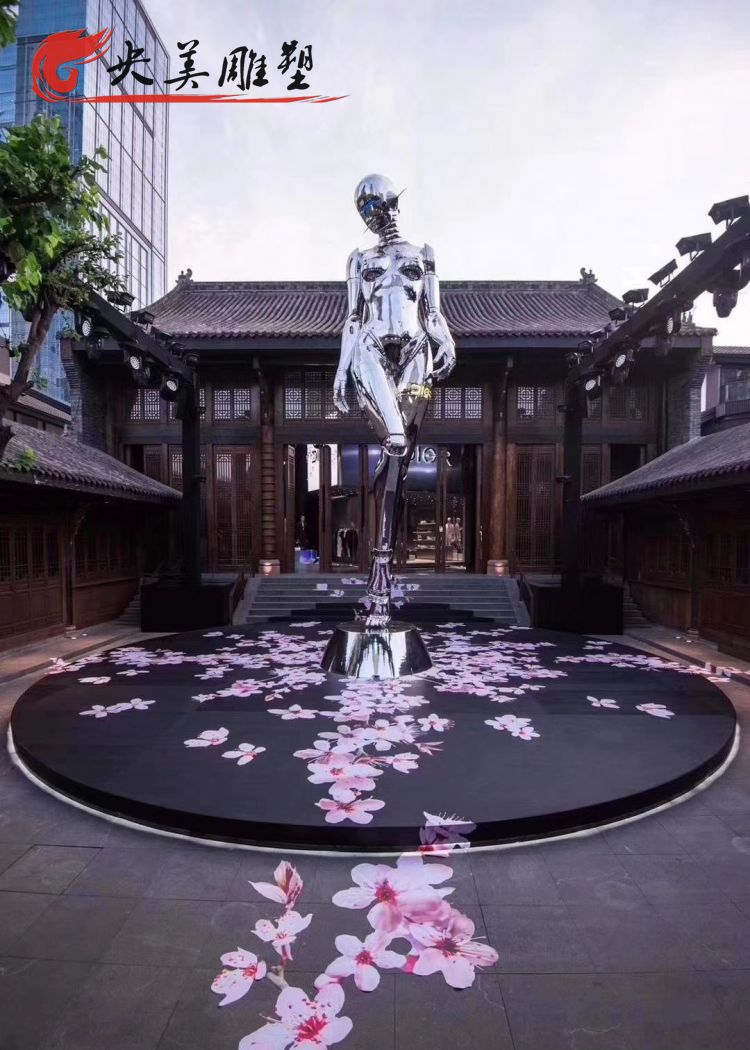 度假村會所創(chuàng)意不銹鋼抽象人物景觀裝飾擺件圖片 度假村會所創(chuàng)意不銹鋼抽象人物景觀裝飾擺件圖片