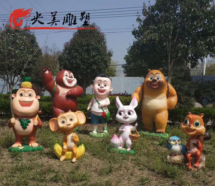 公園園林草地?cái)[放玻璃鋼卡通動(dòng)畫人物美陳小品雕塑圖片 公園園林草地?cái)[放玻璃鋼卡通動(dòng)畫人物美陳小品雕塑圖片