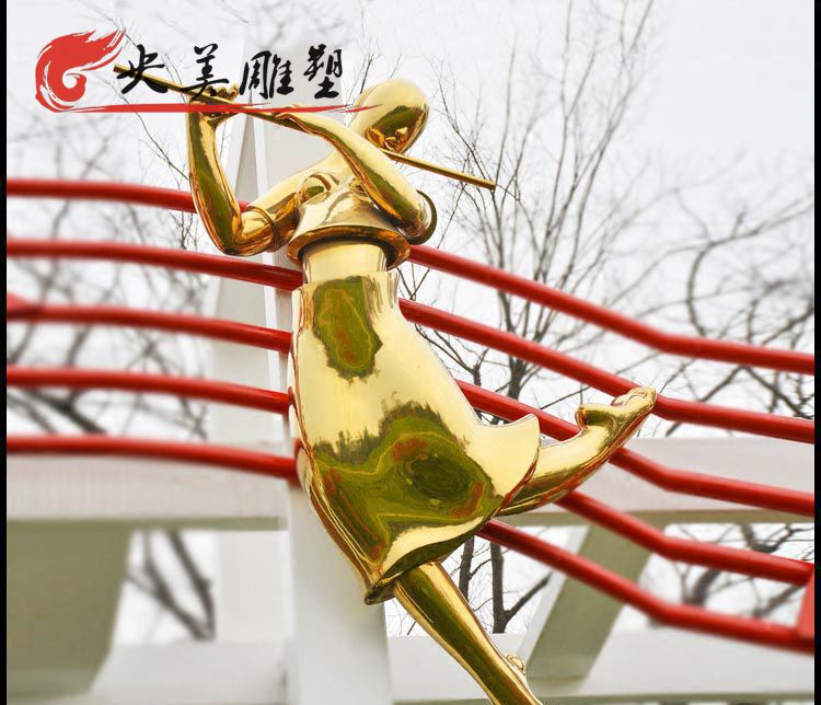 公園不銹鋼鏡面噴漆創(chuàng)意抽象吹笛子的人物圖片 公園不銹鋼鏡面噴漆創(chuàng)意抽象吹笛子的人物圖片